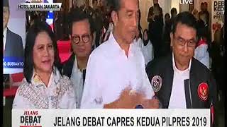 Jokowi sangat santai dan yakin dalam menghadapi debat pilpres kedua 17 feb 2019