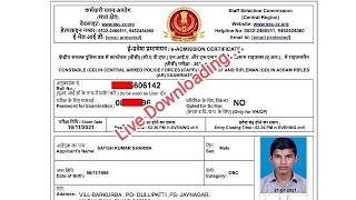 SSC GD constable admit card 2022 How To Download SSC GD Constable Admit Card Out 2022