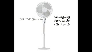 HAVELLS swing 400mm pedestal Fan(white) review and assembling at home ( new)