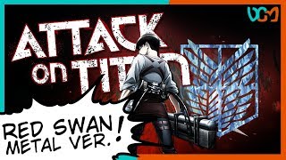 ATTACK ON TITAN S3 Opening 4 "Red Swan" (Metal Version ft. Psamathes) // Cover by Dacian Grada