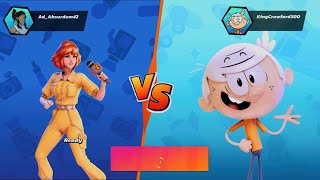 Nickelodeon All-Star Brawl Online Quickplay Lincoln Loud Vs. April O Neal