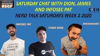 Nerd Talk Saturdays Week 2 with Dion, Pat and James - Topic IT Certifications & more - Video 2020