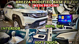 2024 MARUTI SUZUKI BREEZA LXI MODIFED | BREZZA BASE TO TOP MODIFED | BREZZA MODIFICATION PRICE