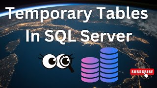 Temporary Table in SQL Server For Beginners | SQL BASICS #sql