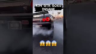 Nissan GT-R r34 burnout