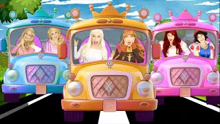 PRINCESS The Wheels on the Bus Medley | Princess Playhouse Nursery Rhymes and Kids Songs