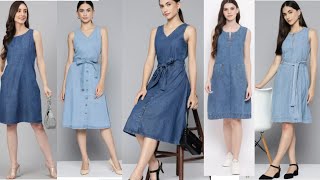 Denim dress //Denim frock from Myntra  #Myntra #fashion #youtubevideos  #myntrahaul