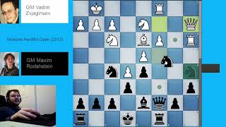 [CHESS] French Defence (Wing Gambit Sideline 2. Nf3 d5 3. e5 c5 4. b4) | Zvjaginsev - Rodshtein 2012