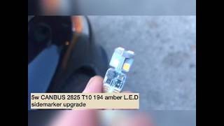 Mitsubishi Evo 8 side marker corner signal light bulb upgrade CANBUS SMD LED 2825