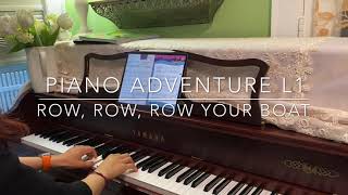 Row, Row, Row Your Boat from Piano Adventure played by piano teacher Shauna Shang