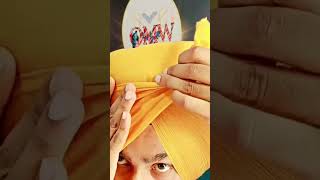 Maximum peach wali pagg easy way || #dastar #sardari #shorts #viral #viralshorts .