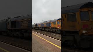 GBRf Class 66730 & 66718 Passes Pyle On The Harbourmaster Railtour #wales #railway #train #railtour