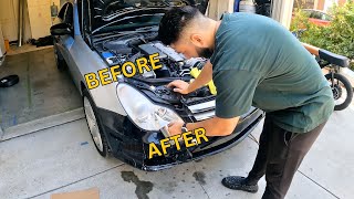 HOW TO COMPLETELY RESTORE YOUR HAZY HEADLIGHTS BACK TO FACTORY NEW | CLS55 Transformation part 13