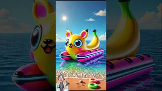 🎉 Evolution of banana boat cute ~ Carmeo 2 🎉 #cute #shorts #ai #funny