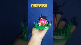 DIY clay house 🏠#ytshorts #diycraft #diy #shorts #trending #clay