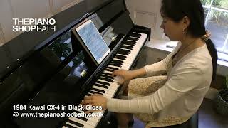 1984 Kawai CX-4 in Black Gloss @ The Piano Shop, Bath