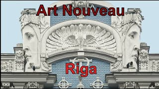 Art Nouveau Riga Architecture. Modern.  Jugendstil. Latvia. Travel to Riga!