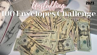 Unstuffing 100 Envelopes Saving Challenge + Over $5050 saved