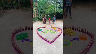 Fun Backyard Cricket Challenge with Creative Setup #reelsfeed #funoutdoorgames #shortsfeed #trending