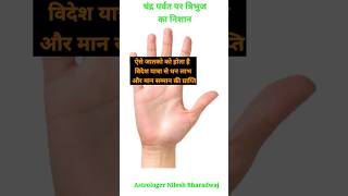 चंद्र पर्वत का त्रिभुज विदेश यात्रा और धन लाभ #shortsvideo #shorts #viral #palmistry