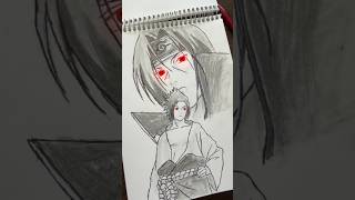 Itachi sharingan eyes drawing 💀 | naruto drawing || anime drawing #shorts #anime #drawing #art