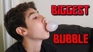 World Record | Biggest BubbleGum Bubble