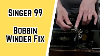 Fixing a Vintage Singer 99 Bobbin Winder Spring: Mistakes Made & How to Avoid Them