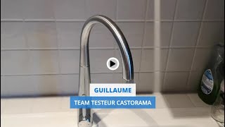 Avis Consommateur : Mitigeur de cuisine laiton brossé GoodHome Carya | Castorama