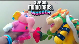 Super Mario Bros. Wonder- Peach and Bowser ad (Plush Recreation)