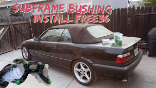 E36 BMW Rear Subframe Bushing Install and RTABS REVSHIFT