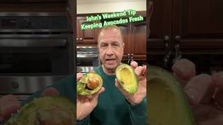 John’s Weekend Tip: keeping avocados fresh. It works.  #avocado #cooking #cookingtipsandtricks