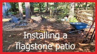 Installing a flagstone patio - part 1 preparing the site