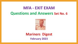 MFA - EXIT EXAM - Questions and Answers Set No. 6