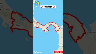 Panama l Exploring Panama Land Boundaries Travel by Map #shorts #shortsfeed #panama #trending