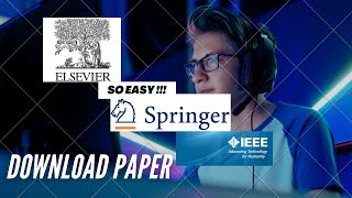 How to download paper IEEE SPRINGER ELSEVIER | cara download paper IEEE SPRINGER ELSEVIER