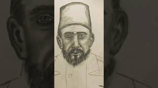 🔅 Abdulhamid khan. I Drew "The Sultan" With a charcoal pencil'? 🎨 #reels #shorts