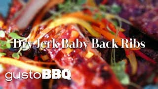 Jerk Baby Back Ribs on the BBQ