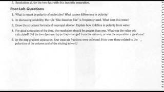 Liquid Chromatography Lab Helps