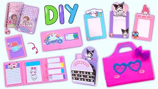 STATIONERY DIY IDEAS - Sanrio Notepad - Unicorn Pencil Case - Sticky Notes and more...