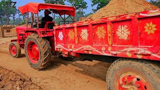 Mahindra Tractor 275 Di OVER loaded|| Slo-mo Tractor Stunt in JUNGLE ||Jcb 3Dx Power|| #jcbmacine