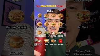 BUILDING MY PERFECT MCDONALD’S ORDER 🍟 ( ASMR ) #shorts #food #asmr