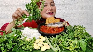 LALAPAN JENGKOL MUDA SAMBEL TERASI#lalapanmentah#asmr