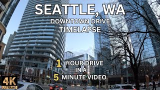 1 hour drive in 5 minutes | Seattle Downtown