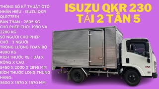 Đánh Giá Isuzu QKR230 Đầu Vuông Thùng Kín - Isuzu 2 Tấn 5 Vào Thành Phố | XE TẢI 24H