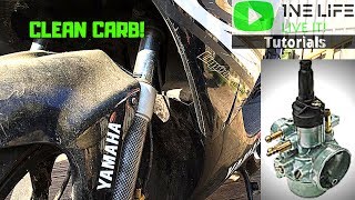 Yamaha Aerox - How to Remove and Clean Carburetor Two Stroke