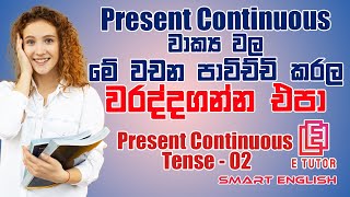 Present Continuous Tense - Part 02 | Tenses in English Grammar with examples | Learn Tenses