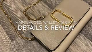 MARC JACOBS: Wallet On Chain Bag (Details and Review) + What fits inside & ways to wear