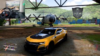 Driving Bumblebee Camaro ZL1 with logitechg29 | Forza horizon 5