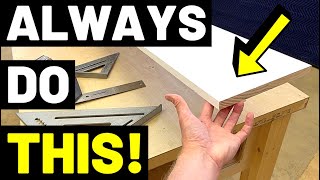 Before Using Board Lumber...ALWAYS CHECK THIS! ("True Up" Board Ends / Check Board Ends For Square!)