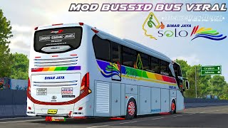 MOD BUSSID TERBAU MOD JB3 MERCY SPECIAL LIVERY SINAR JAYA SOLO